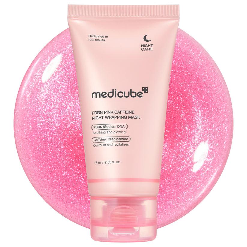 Medicube PDRN Pink Caffeine Overnight Wrapping Mask 75ml Korean overnight mask product image