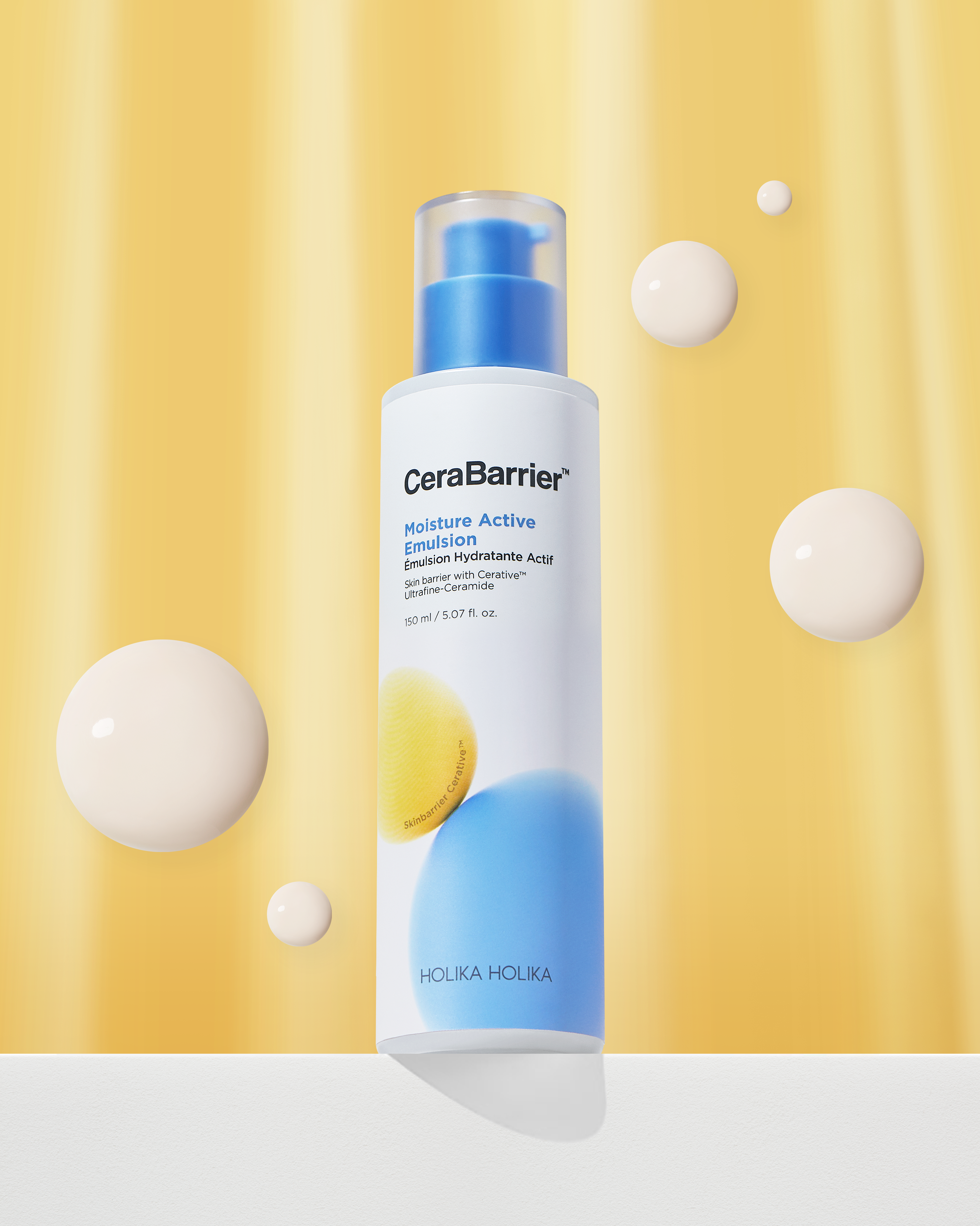 Holika Holika Cerabarrier Moisture Active Emulsion packaging, lightweight barrier repair lotion