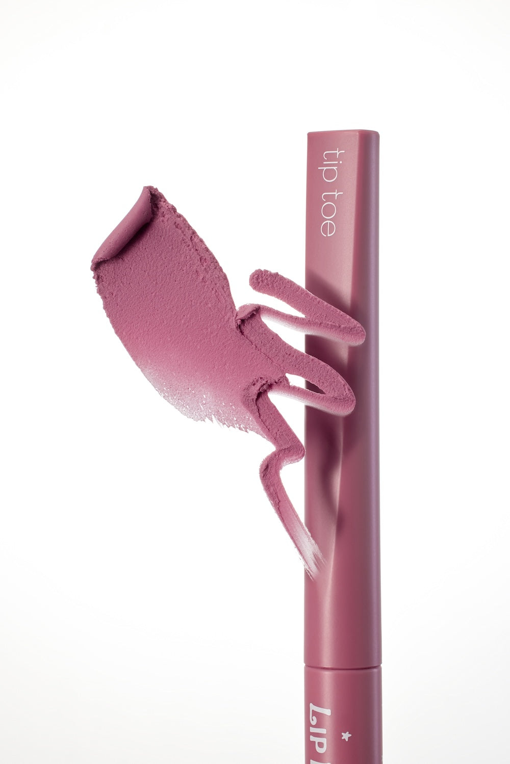Close-up of the slim precision applicator tip on Priscilla lip tint