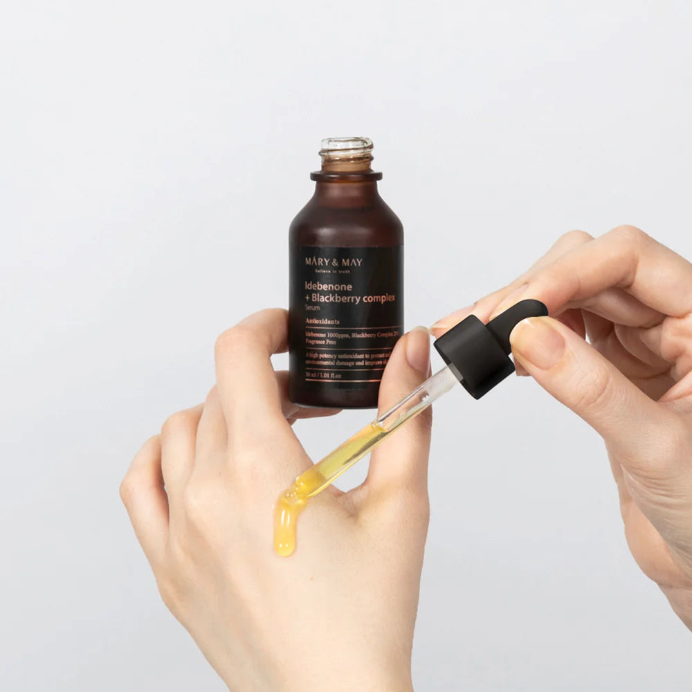 Mary&May Idebenone + Blackberry Complex Serum 30ml Korean toner product image