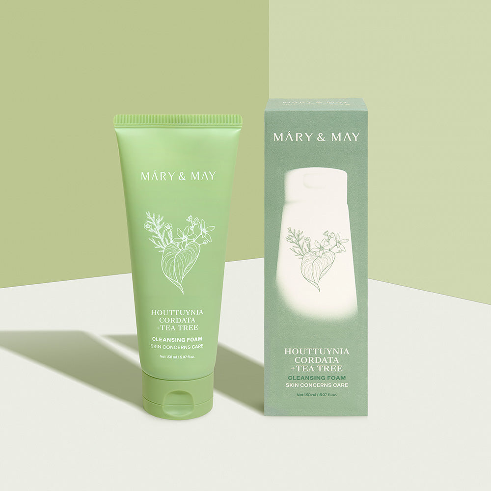 Mary&May Houttuynia Cordata + Tea Tree Cleansing Foam 150ml Korean cleanser product image