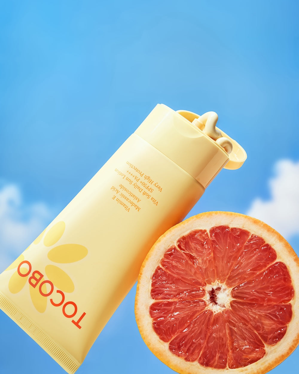 Sun lotion bottle box side panel with barcode