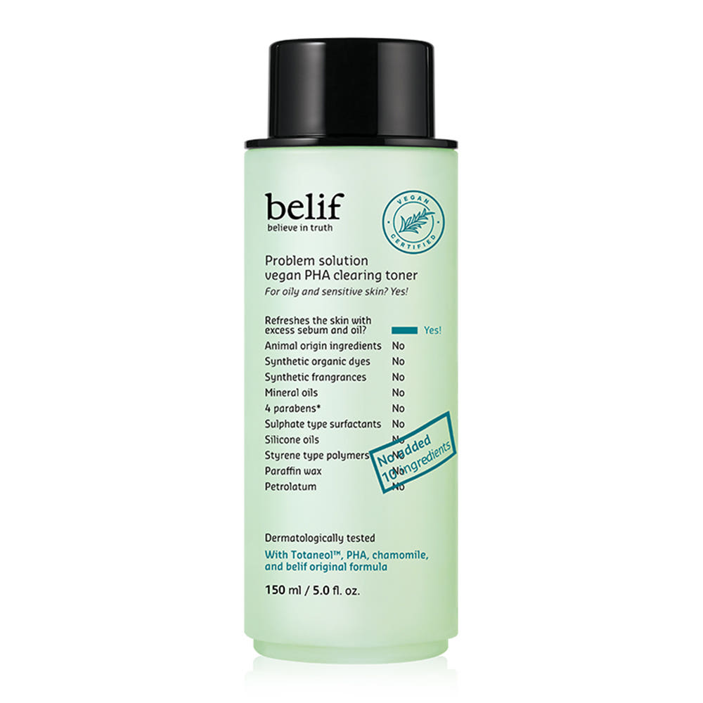 belif Problem Solution Vegan PHA Clearing Toner 150ml Korean toner product image