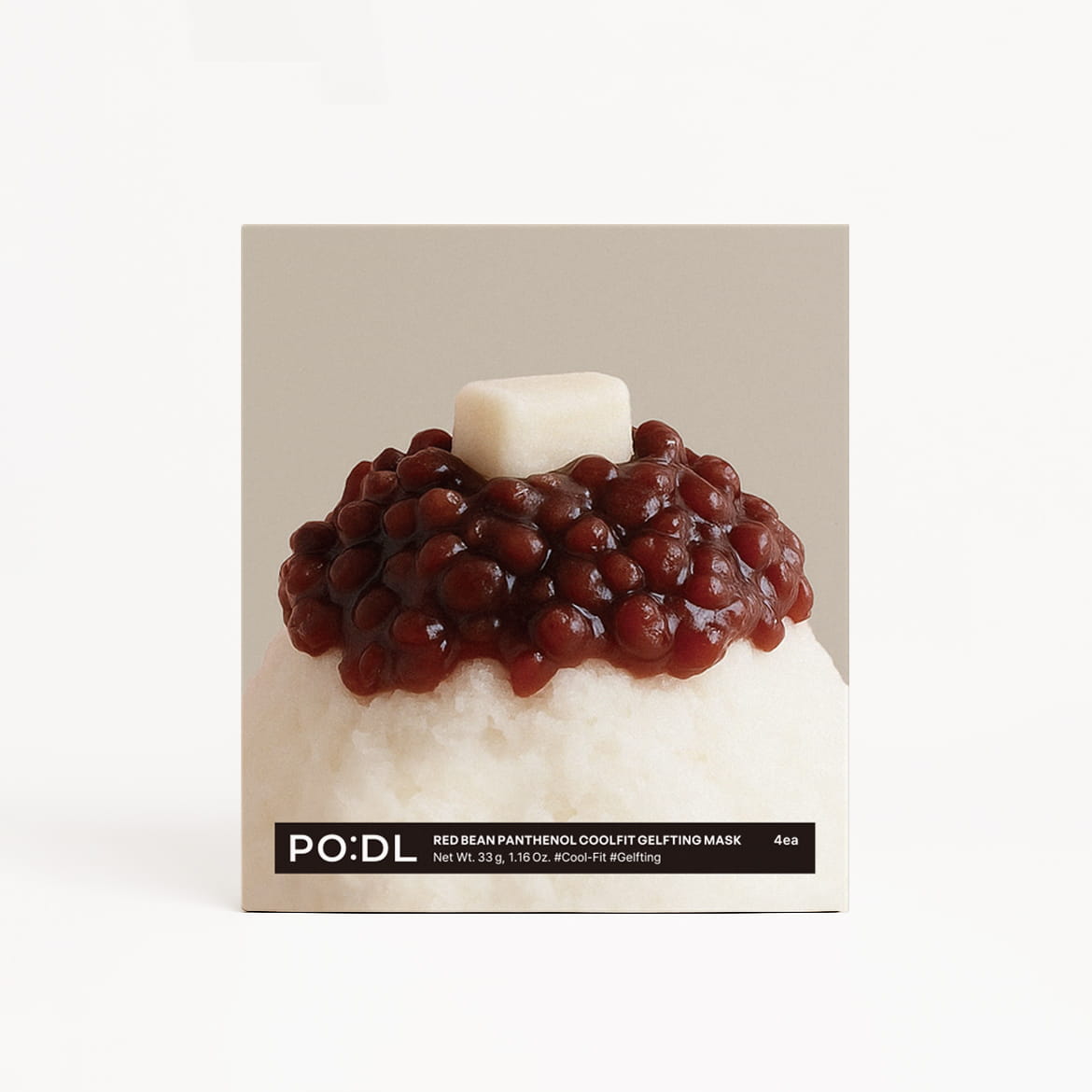 PO:DL Red Bean Panthenol Coolfit Gelfting Mask (4ea) ( + Special Gift)