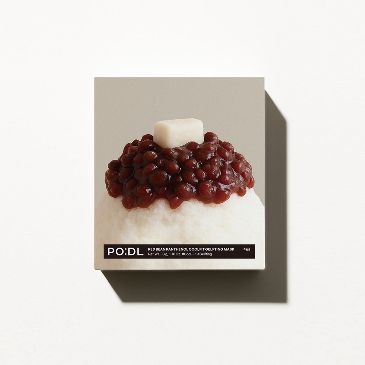 PO:DL Red Bean Panthenol Coolfit Gelfting Mask (4ea) ( + Special Gift)