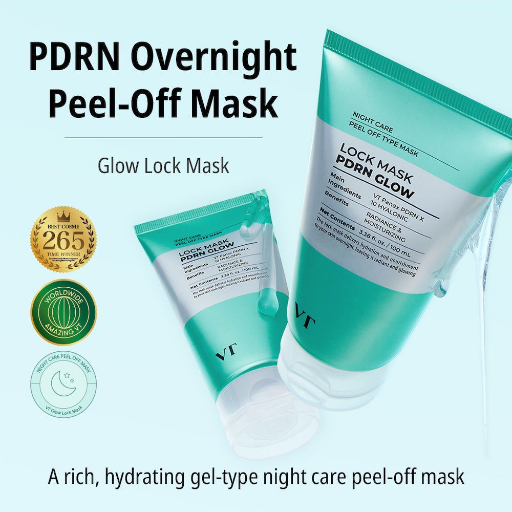 VT Cosmetics PDRN Glow Lock Overnight Peel-off Mask 100ml