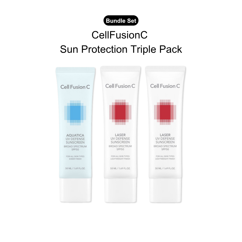 Cell Fusion C Aquatica and Laser Sunscreen Triple Pack 50ml x 3