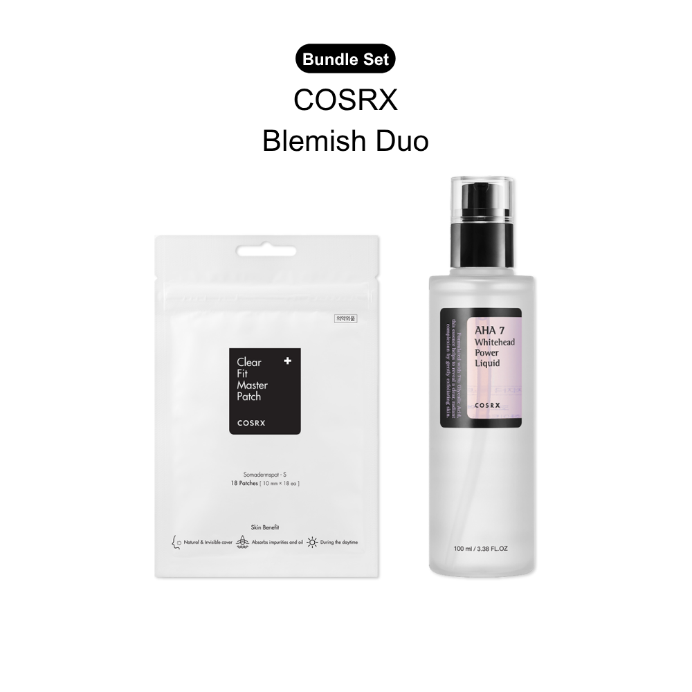 COSRX Blemish Care Duo with Clear Fit Patches and AHA 7 Liquid