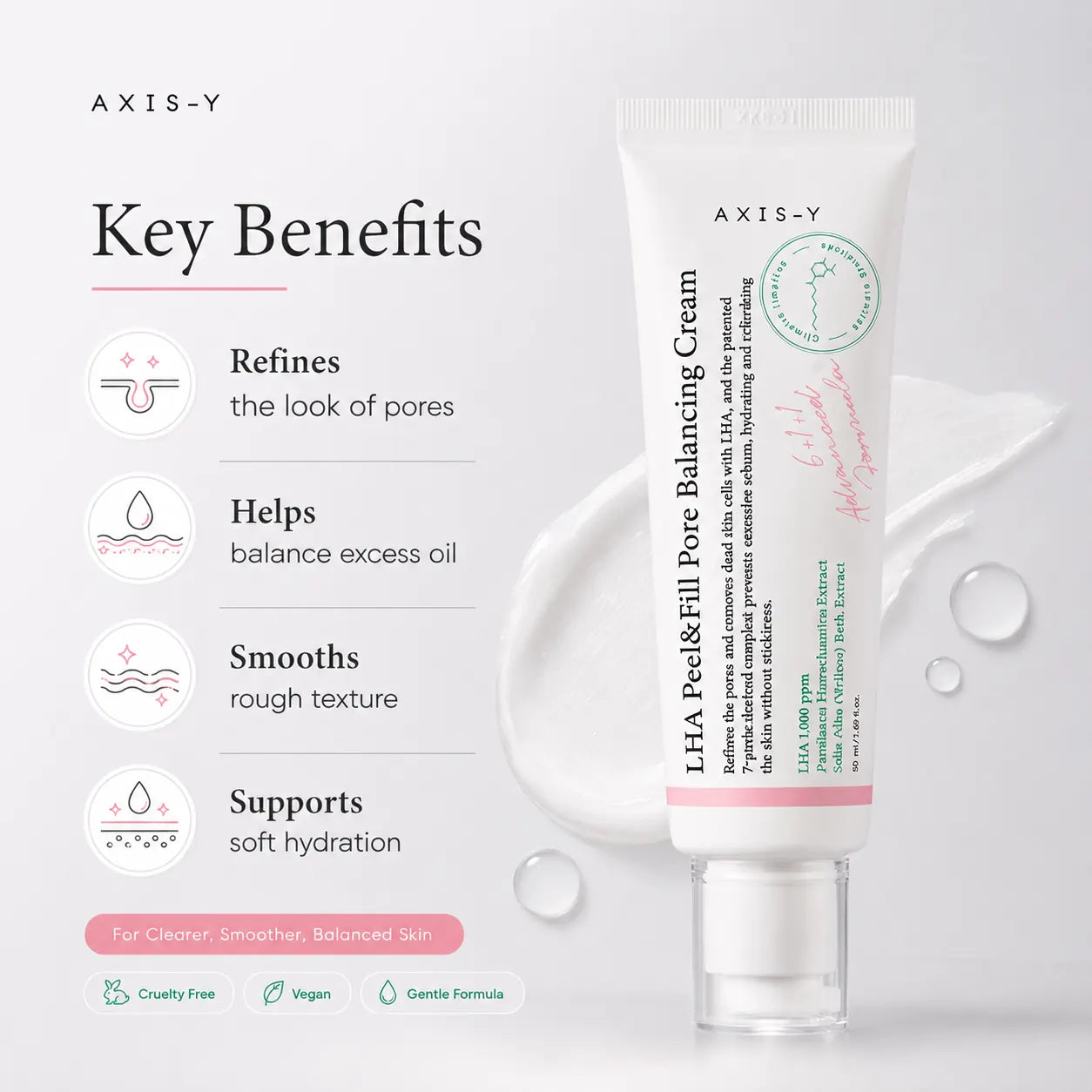 AXIS-Y LHA Peel&fill Pore Balancing Cream 50ml
