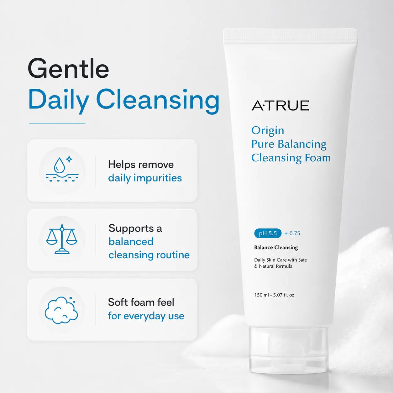 Atrue Origin Pure Balancing Cleansing Foam 150ml