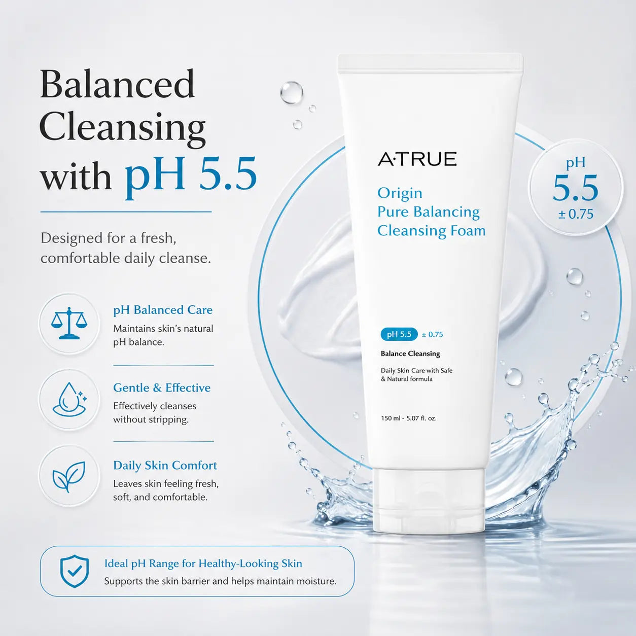 Atrue Origin Pure Balancing Cleansing Foam 150ml