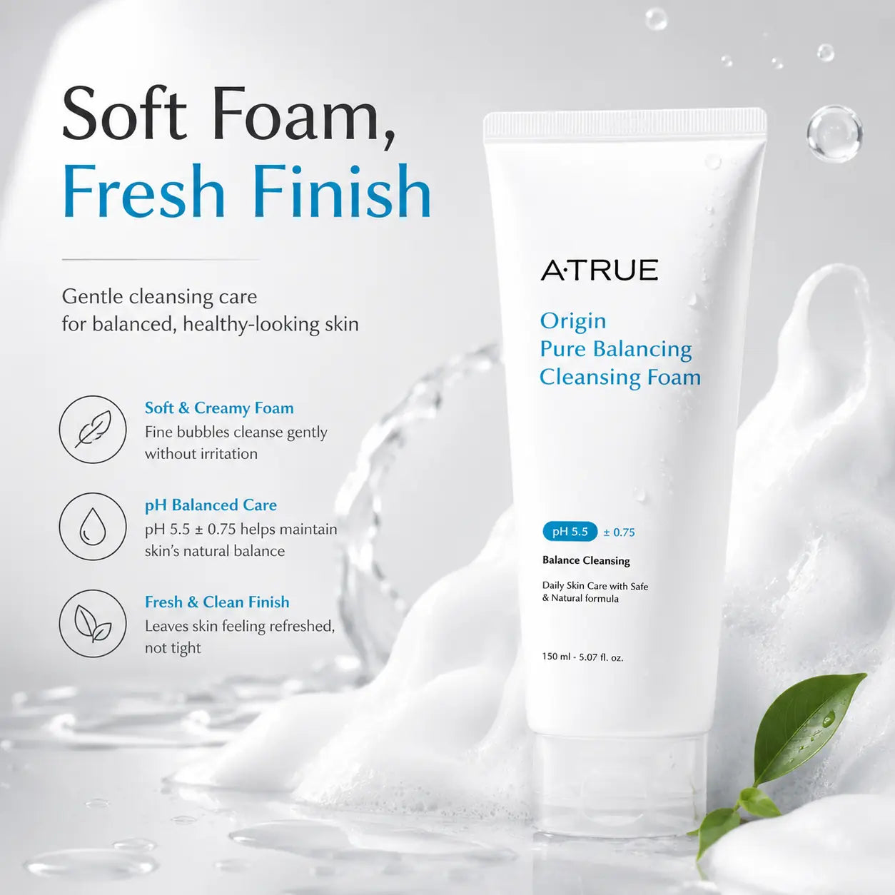 Atrue Origin Pure Balancing Cleansing Foam 150ml
