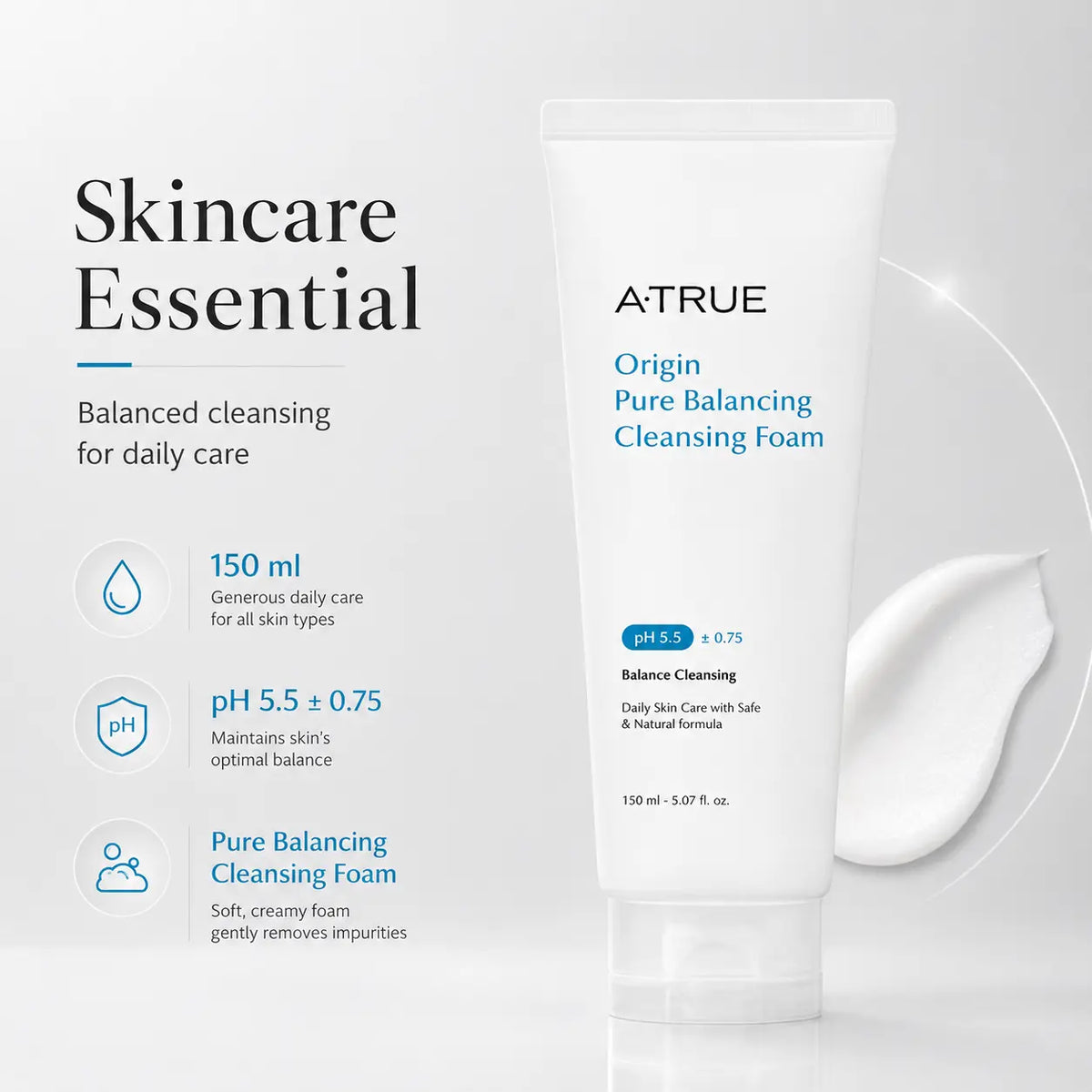 Atrue Origin Pure Balancing Cleansing Foam 150ml