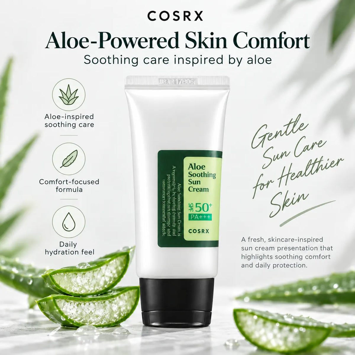 COSRX Aloe Soothing Sun Cream SPF50+ PA+++ 50ml