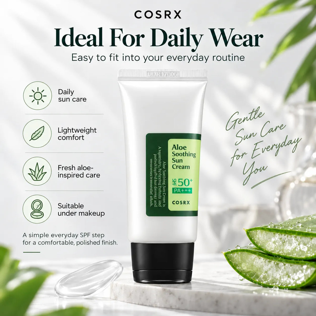 COSRX Aloe Soothing Sun Cream SPF50+ PA+++ 50ml