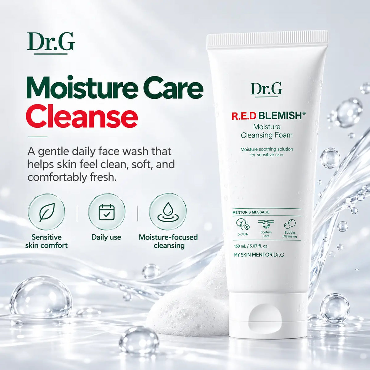 Dr.G Red Blemish Moisture Cleansing Foam 150ml
