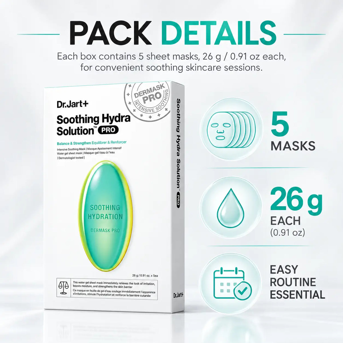 Dr. Jart+ Dermask Soothing Hydra Solution Pro 25g 25g 1ea
