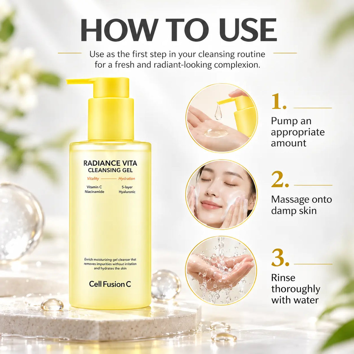 Cell Fusion C Radiance Vita Cleansing Gel 200ml