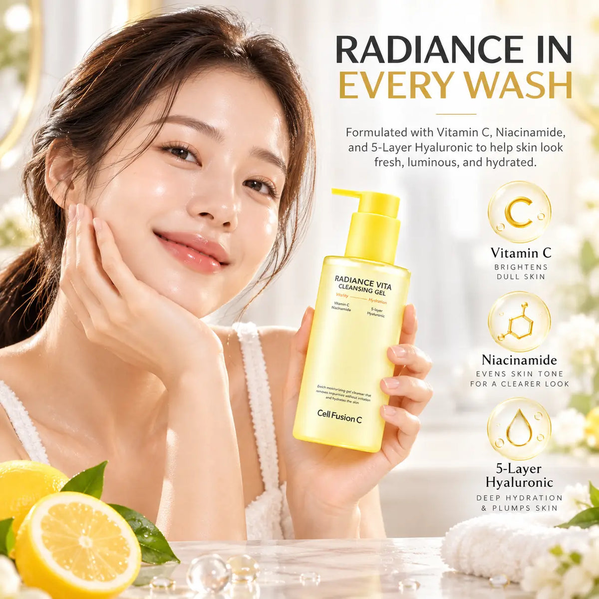 Cell Fusion C Radiance Vita Cleansing Gel 200ml