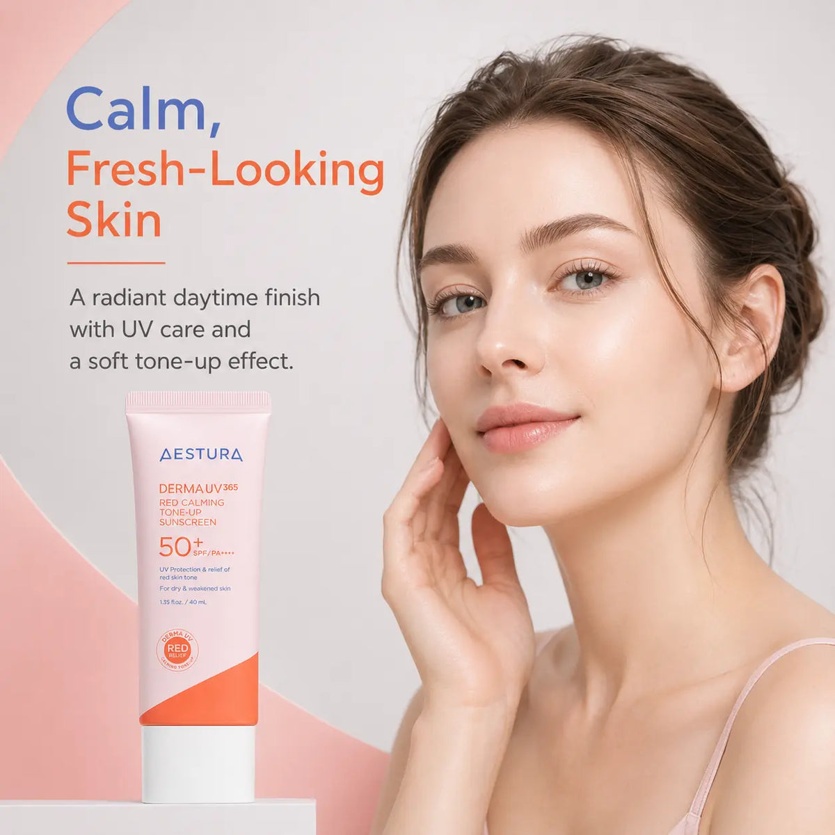AESTURA Derma UV365 Red Calming Tone Up Sunscreen 40ml