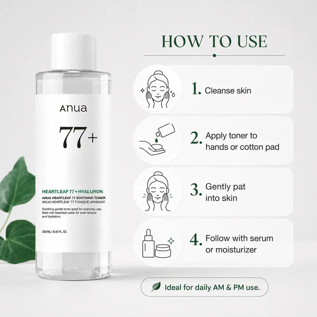 ANUA Heartleaf 77% Soothing Toner 250ml