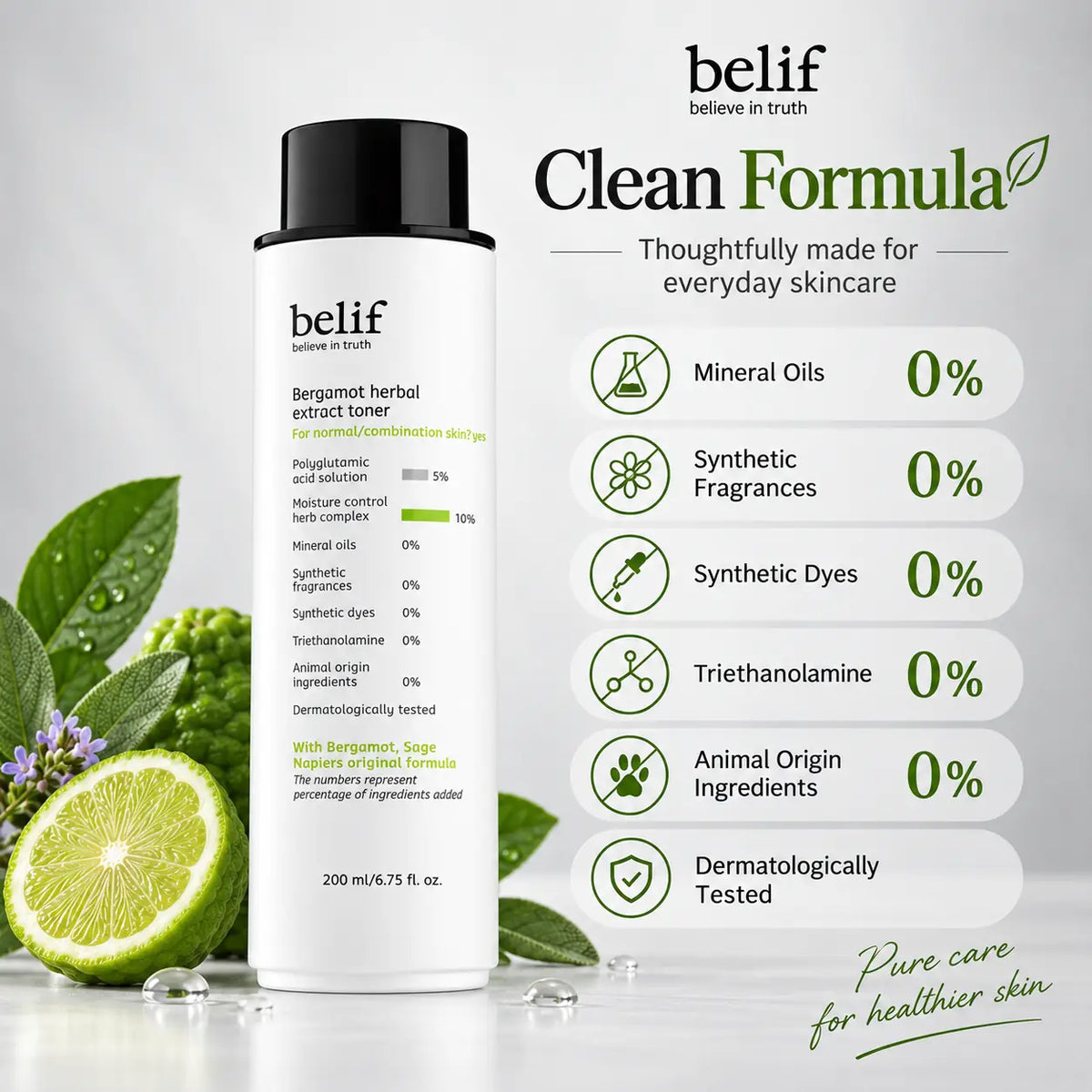belif Bergamot Herbal Extract Toner 200ml