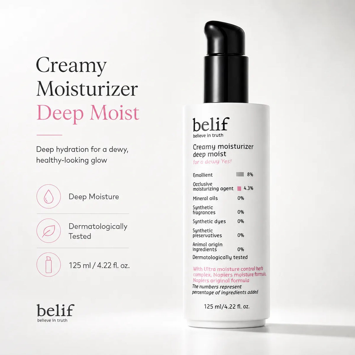 belif Creamy Moisturizer Deep Moist 125ml