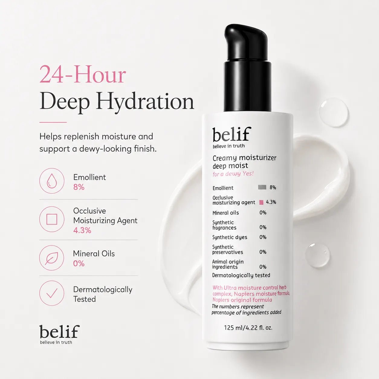 belif Creamy Moisturizer Deep Moist 125ml