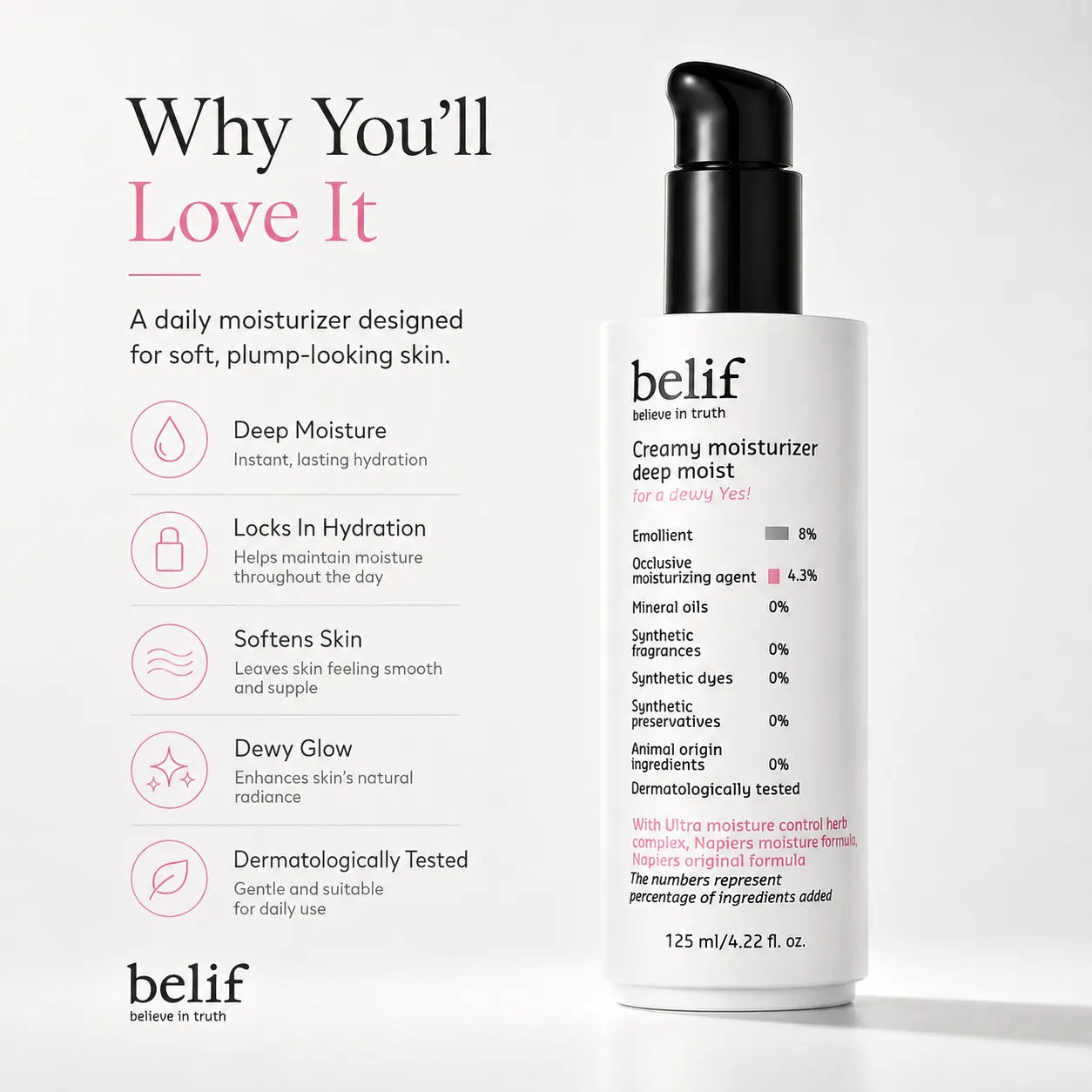 belif Creamy Moisturizer Deep Moist 125ml