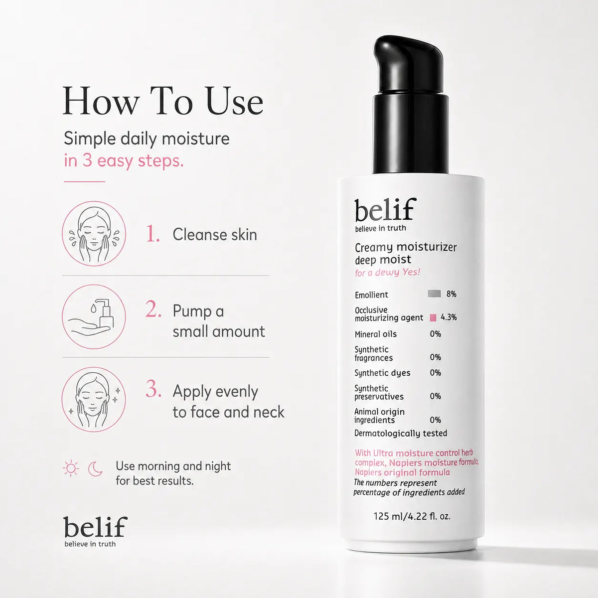 belif Creamy Moisturizer Deep Moist 125ml