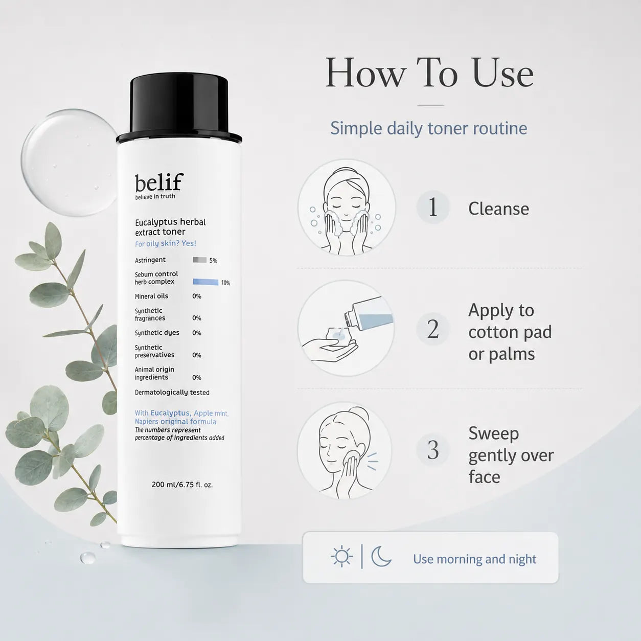 belif Eucalyptus Herbal Extract Toner 200ml