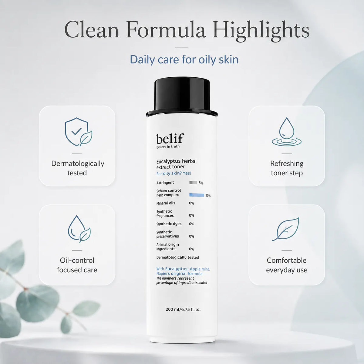 belif Eucalyptus Herbal Extract Toner 200ml