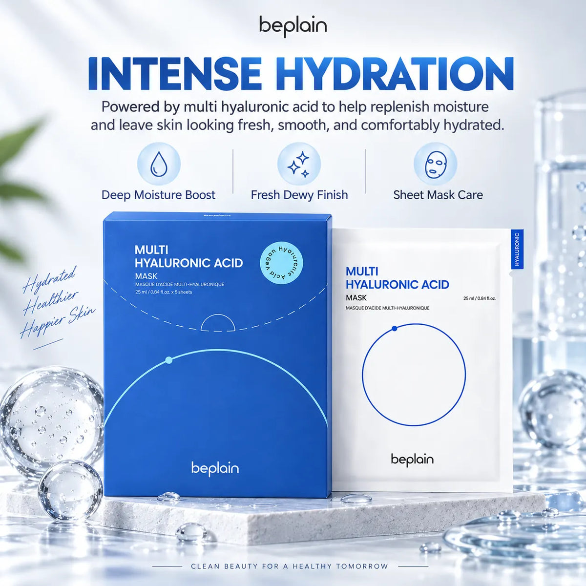 beplain Multi Hyaluronic Acid Mask 5ea
