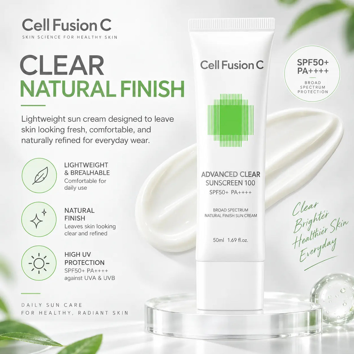Cell Fusion C Advanced Clear Sunscreen 100 SPF50+ PA++++ 50ml