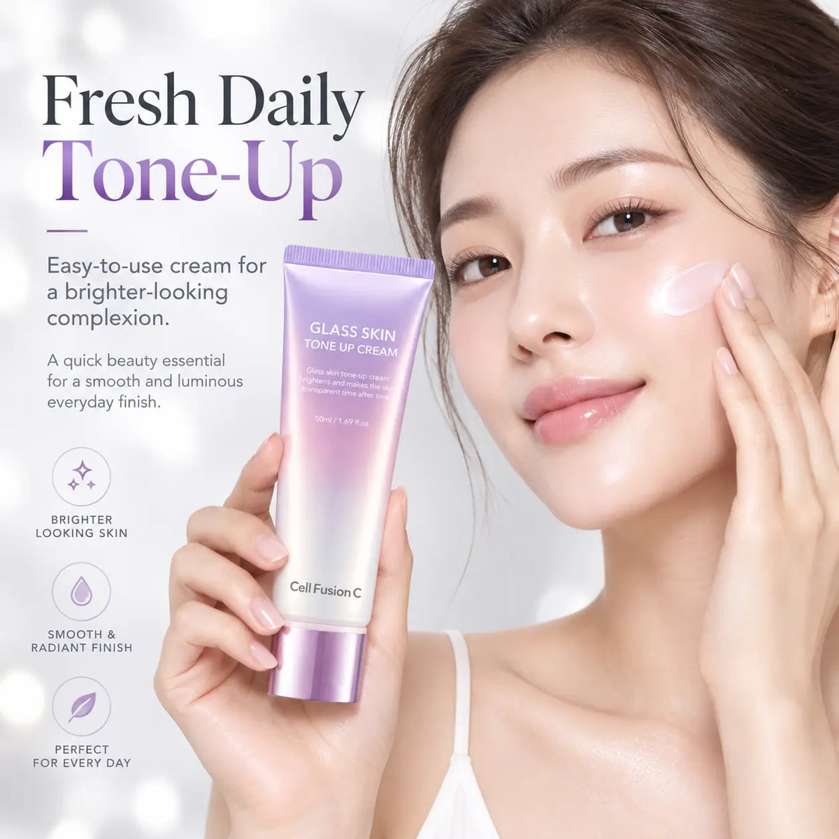 Cell Fusion C Glass Skin Tone Up Cream Base 50ml