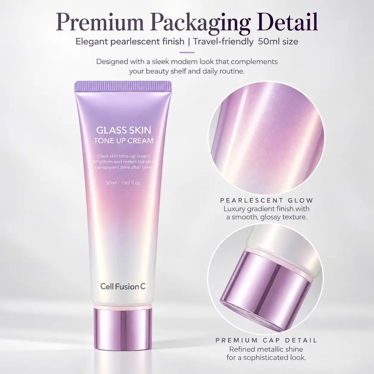 Cell Fusion C Glass Skin Tone Up Cream Base 50ml