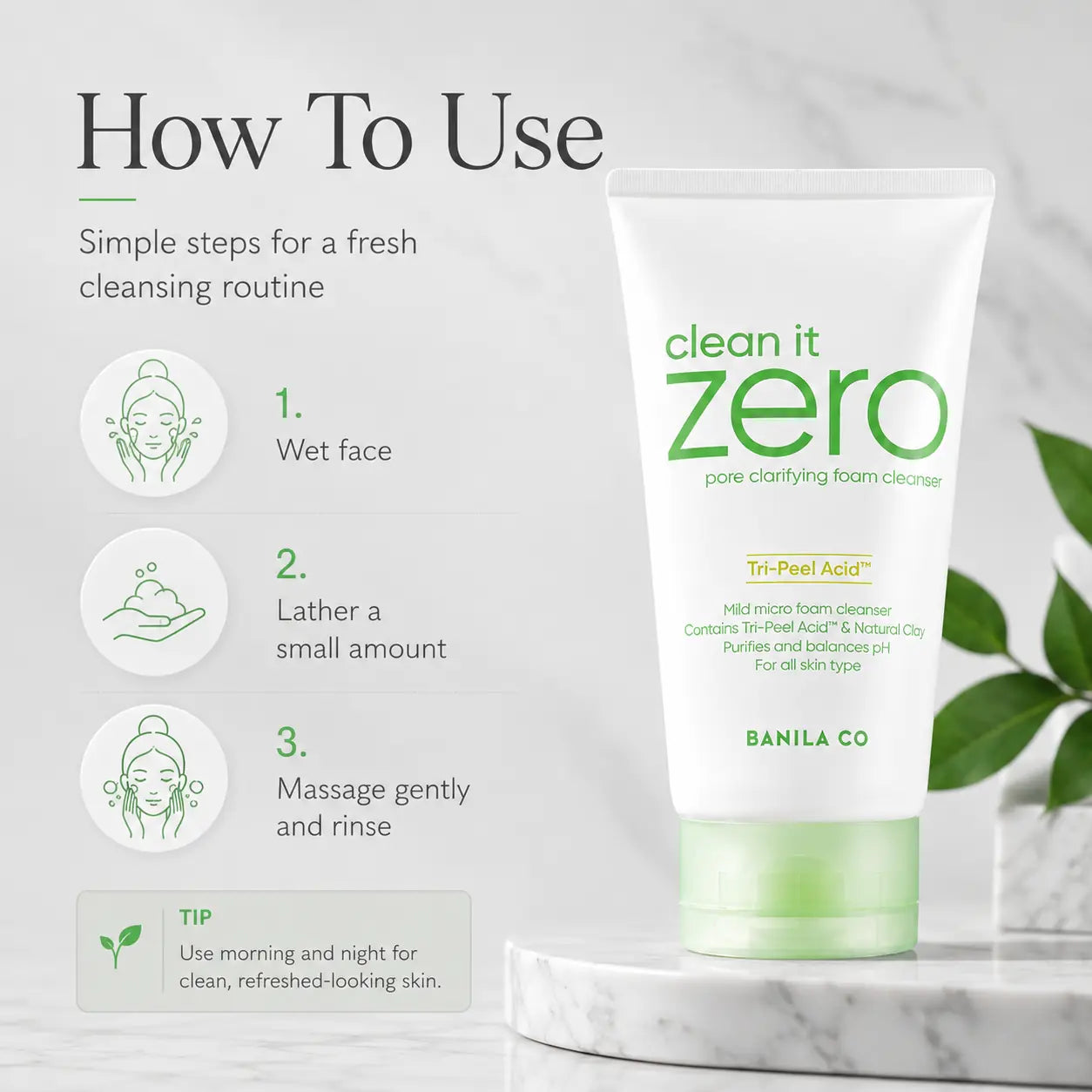 Banila Co Clean It Zero Foam Cleanser Pore Clarifying 150ml
