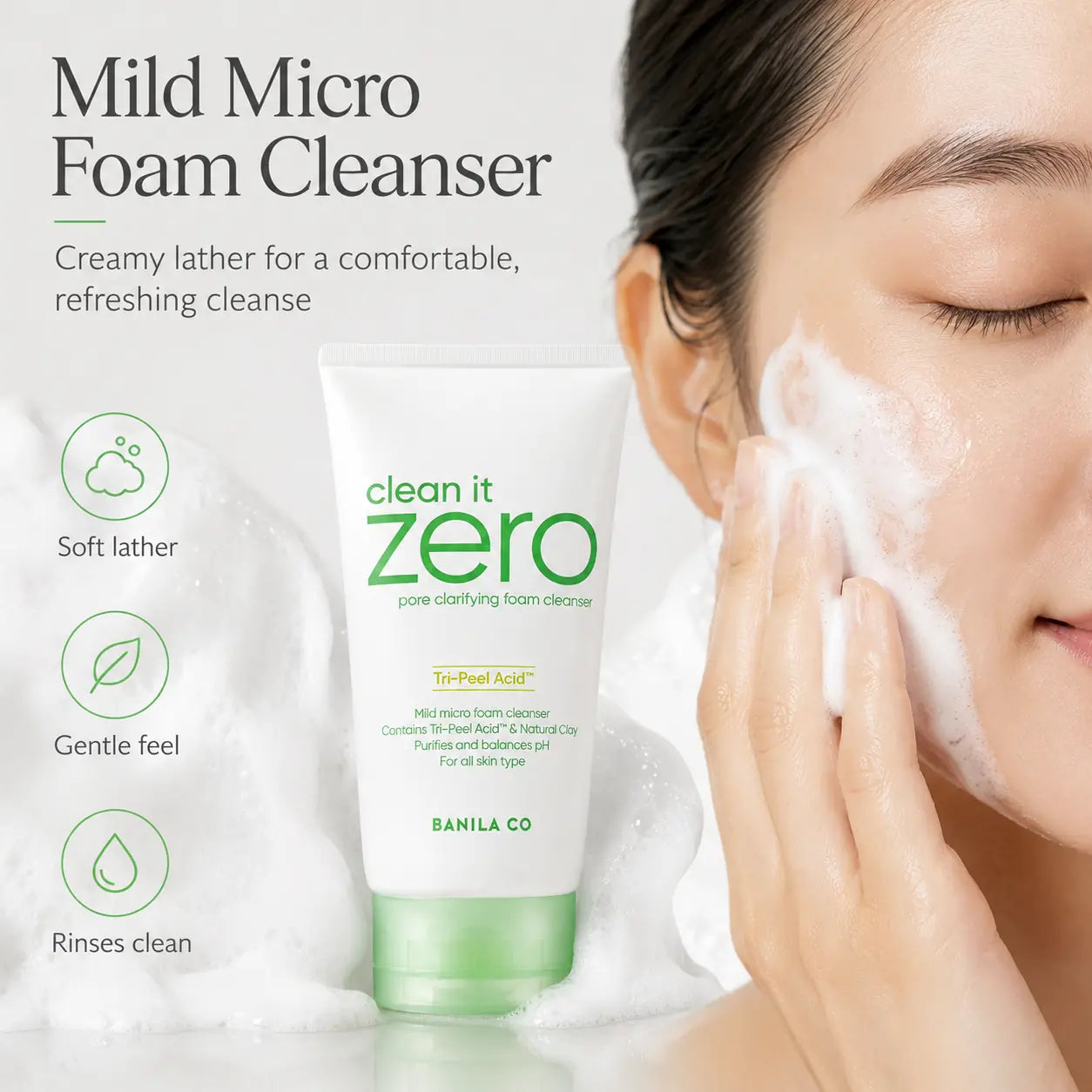 Banila Co Clean It Zero Foam Cleanser Pore Clarifying 150ml