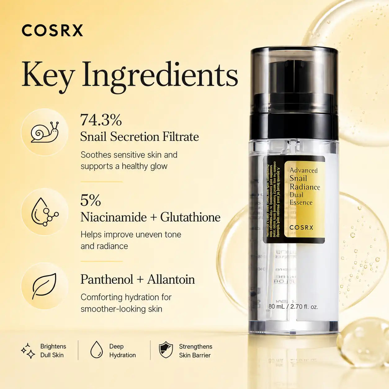 COSRX Advanced Snail Radiance Dual Essence 80ml