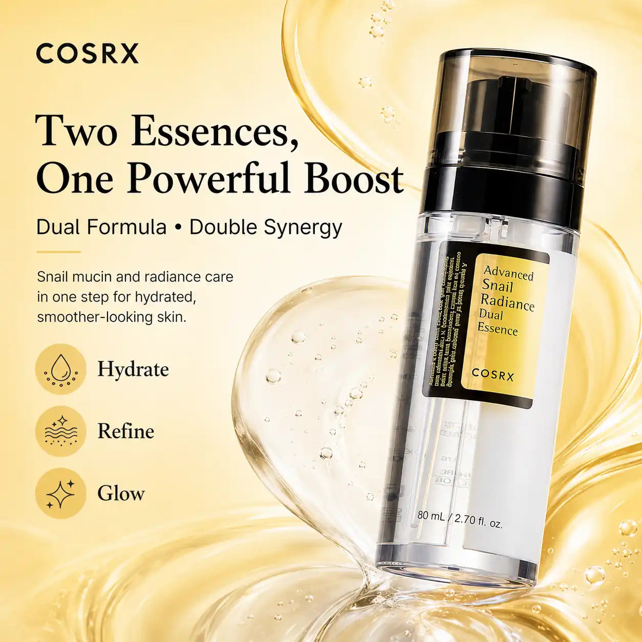 COSRX Advanced Snail Radiance Dual Essence 80ml
