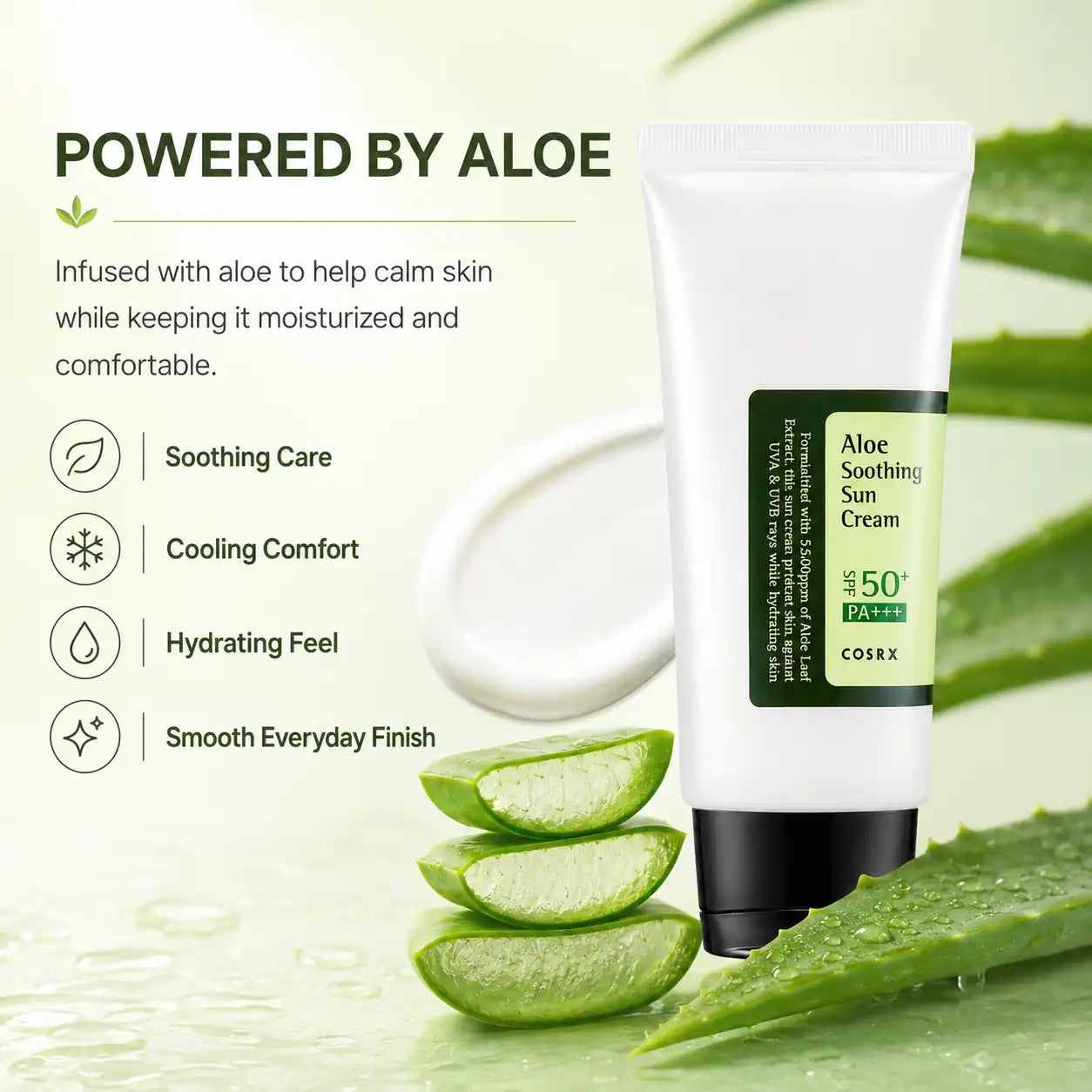 COSRX Aloe Soothing Sun Cream SPF50 50ml