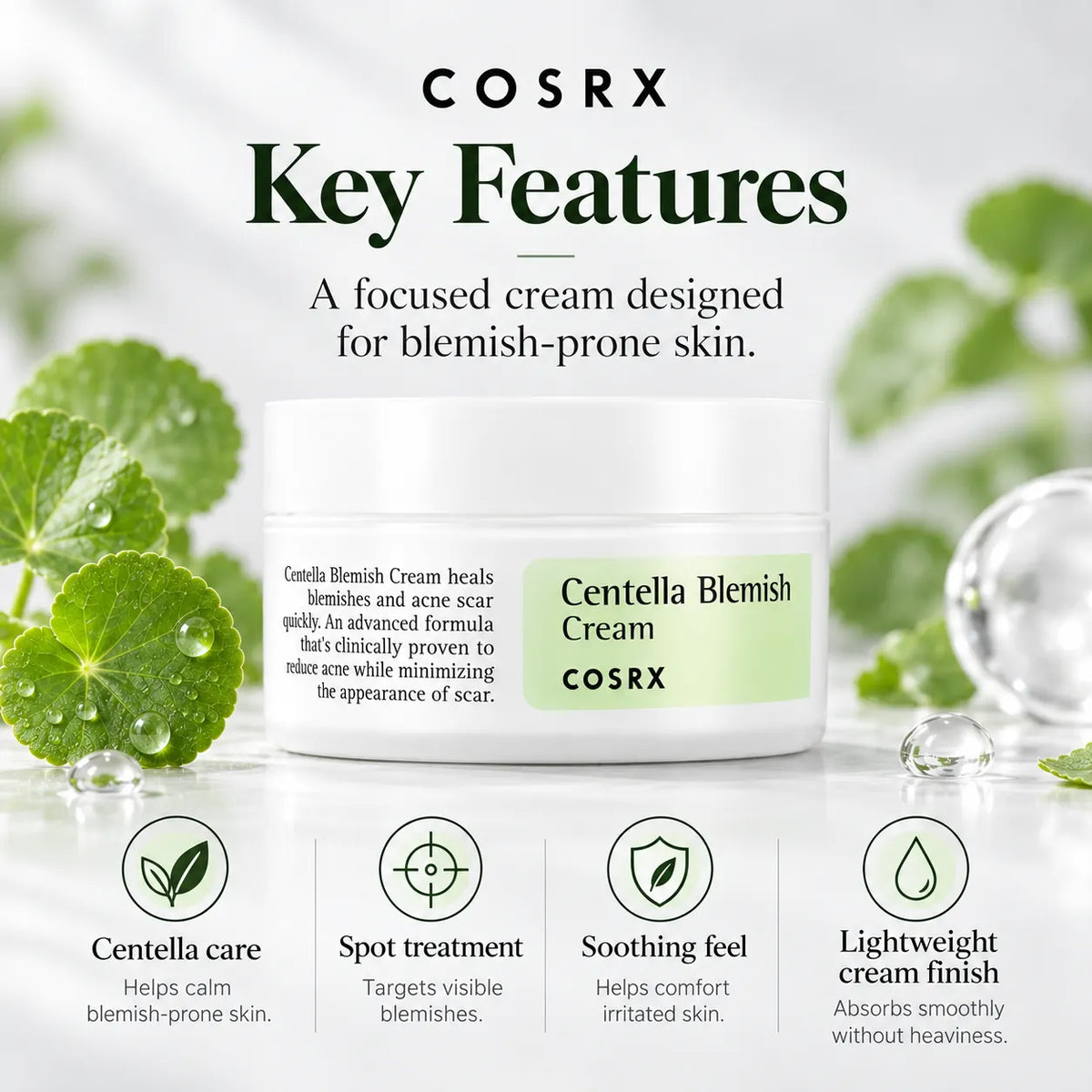 COSRX Centella Blemish Cream 30ml