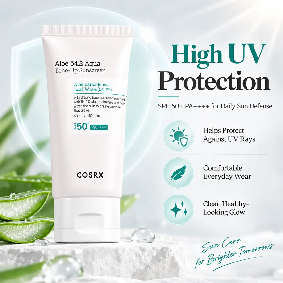 COSRX Aloe 54.2 Aqua Tone Up Sunscreen 50ml