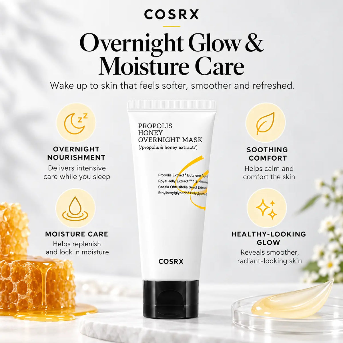 COSRX Full Fit Propolis Honey Overnight Mask 60ml