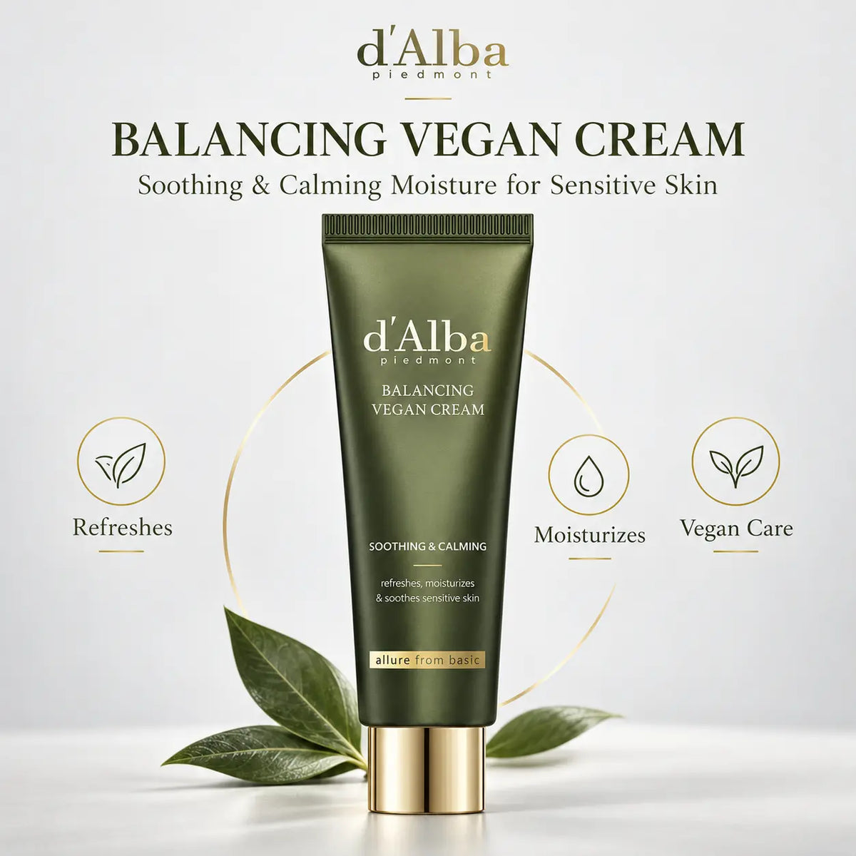 d'Alba Mild Skin Balancing Vegan Cream 55ml