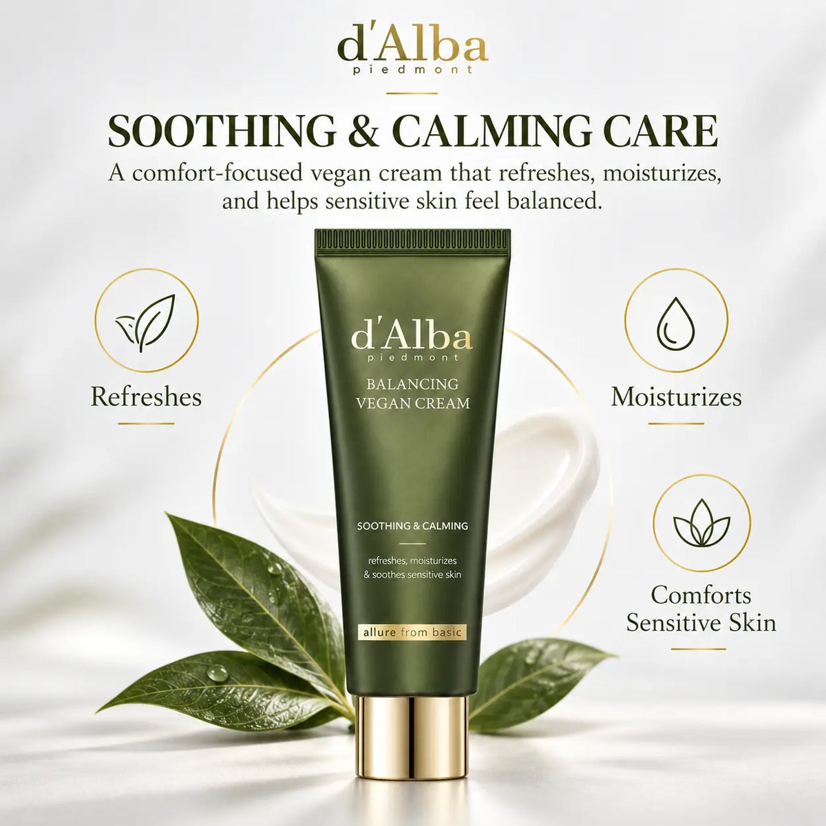 d'Alba Mild Skin Balancing Vegan Cream 55ml