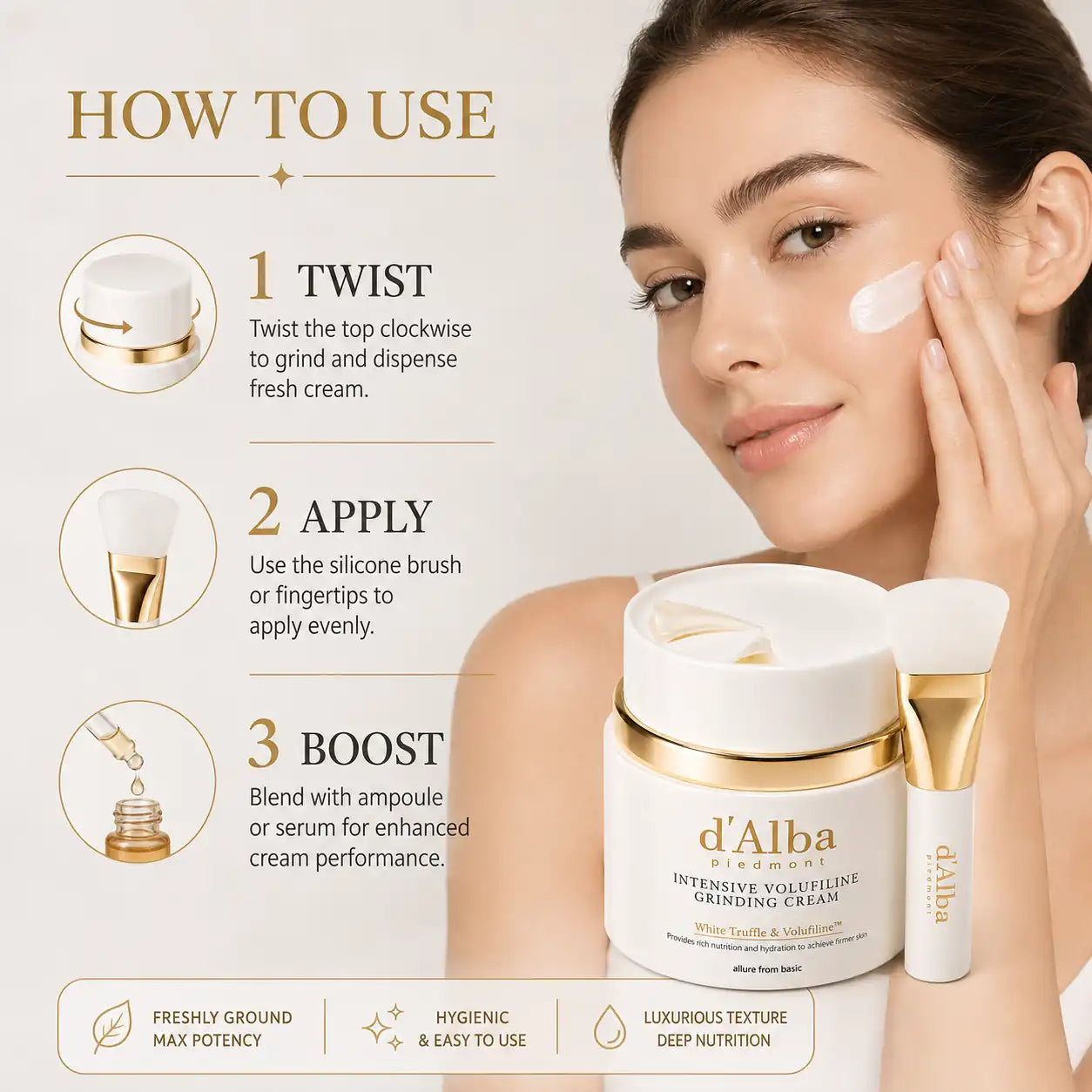 d'Alba Intensive Volufiline Grinding Cream 45g