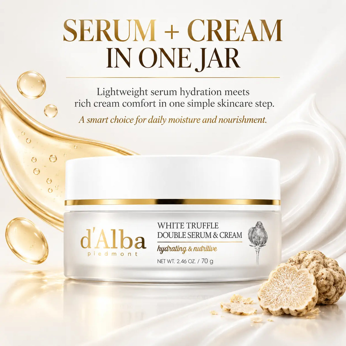 d'Alba White Truffle Double Serum & Cream 70g