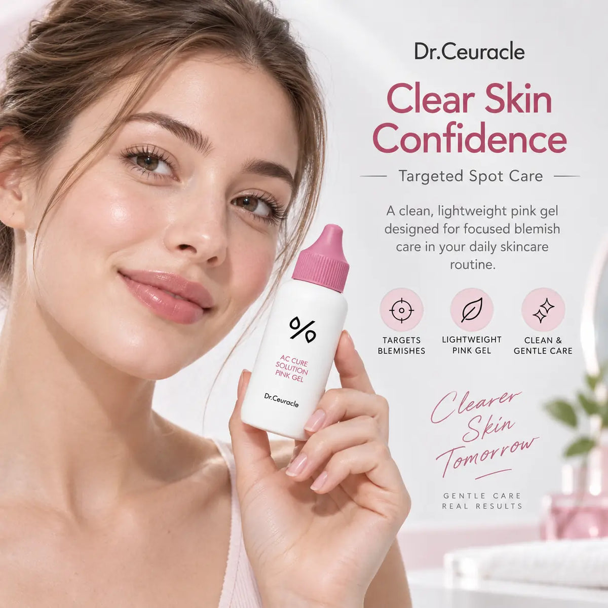 Dr. Ceuracle AC helps care for Solution Pink Gel 50ml
