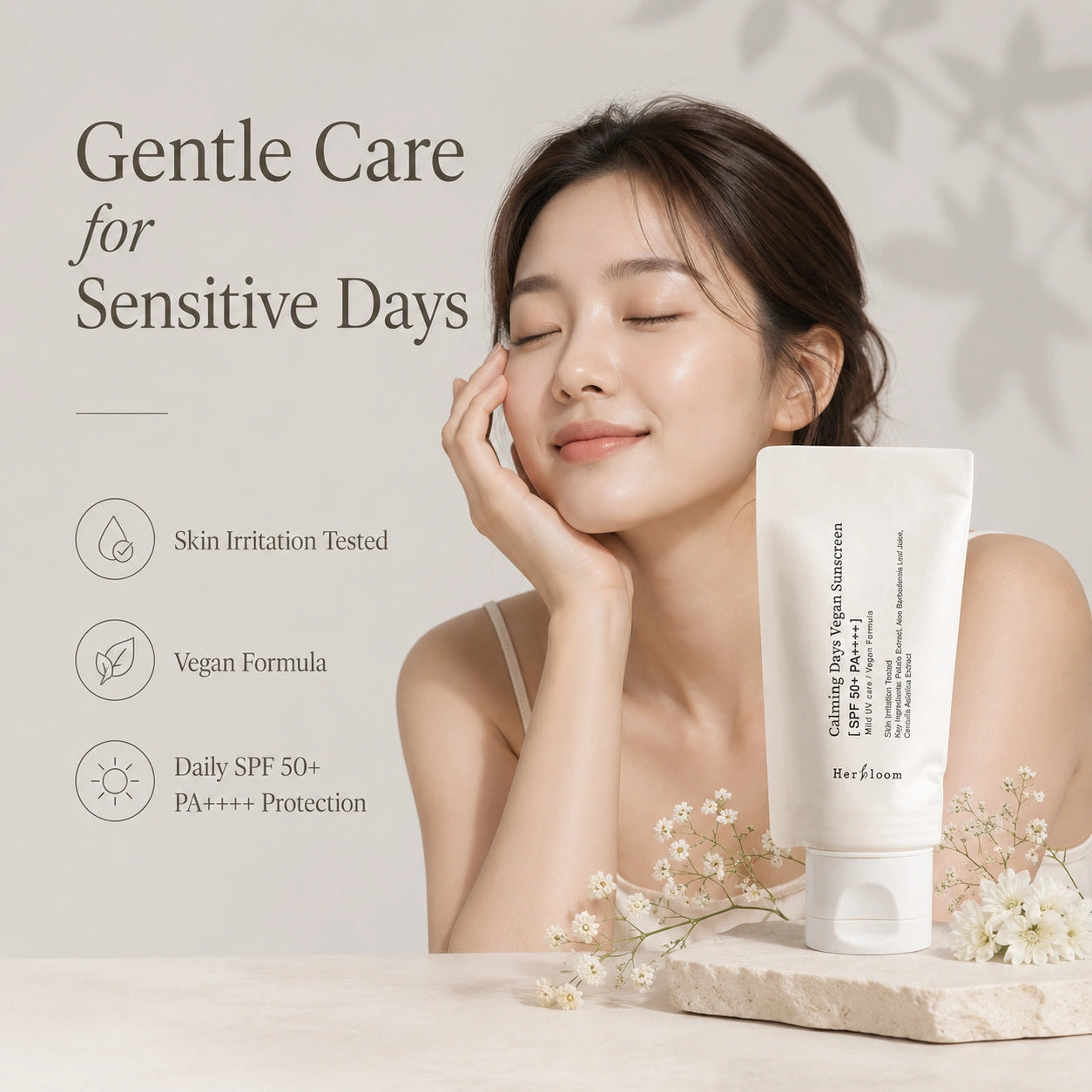 HERBLOOM Calming Days Vegan Sunscreen SPF50 50ml